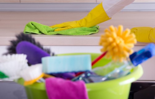 Modern carpet cleaning process in Bow with detailed treatment
