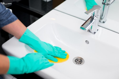 Deep fabric cleaning process for upholstery in Bow