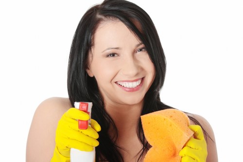 Safe cleaning setup with spill precautions and equipment checks