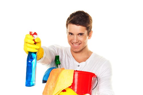 Customer service team assessing a cleaning complaint